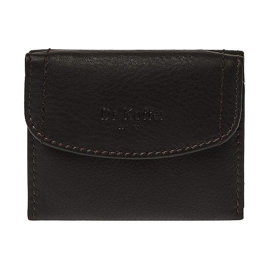 Портмоне Dr.Koffer из натуральной кожи коричневое