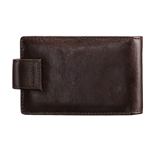 Визитница Dr.Koffer из натуральной кожи темно-коричневая