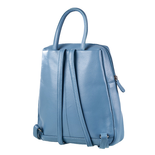 Рюкзак Dr.Koffer из натуральной кожи голубой