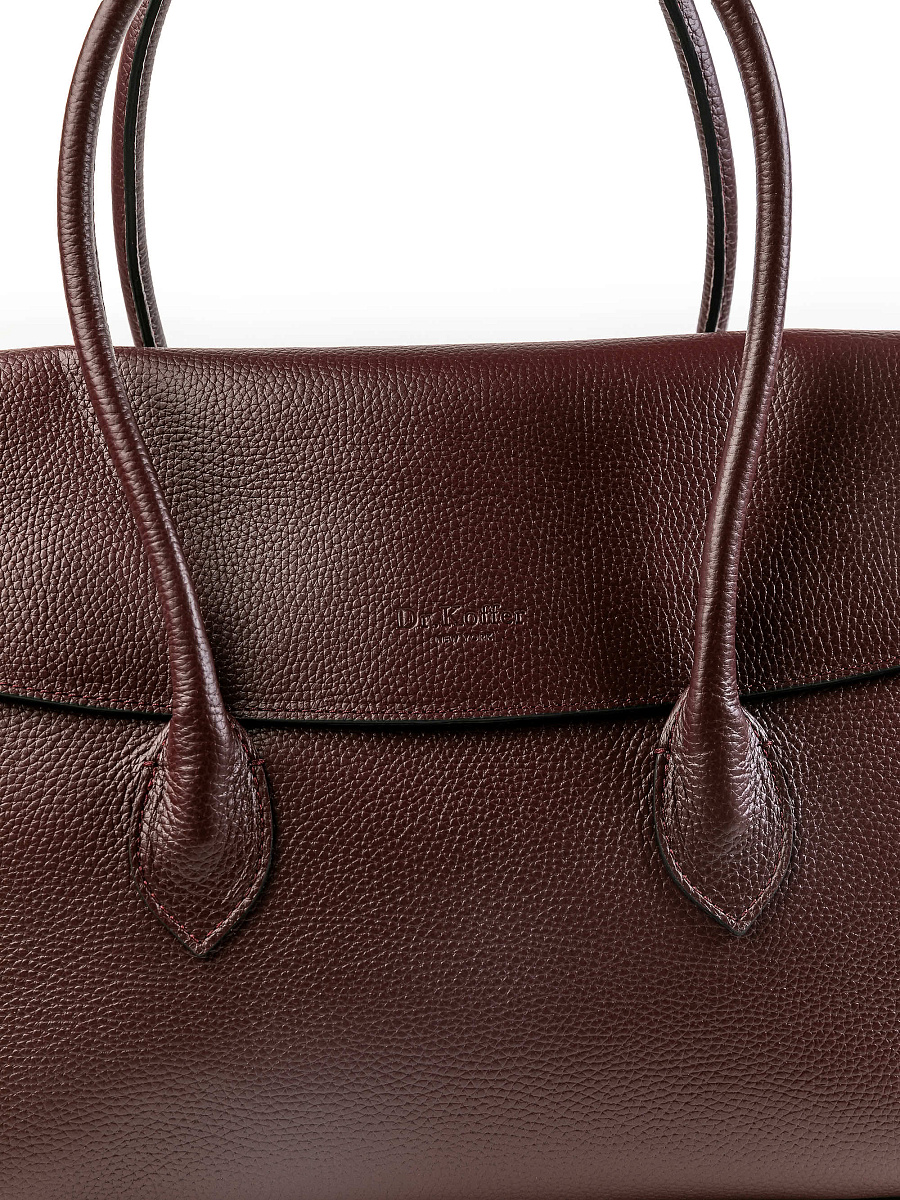 Женская сумка Dr.Koffer из натуральной кожи бордовая