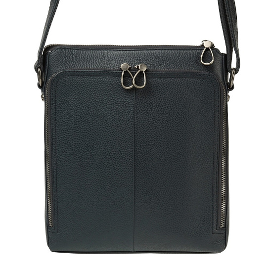 Сумка через плечо Dr.Koffer из натуральной кожи синяя