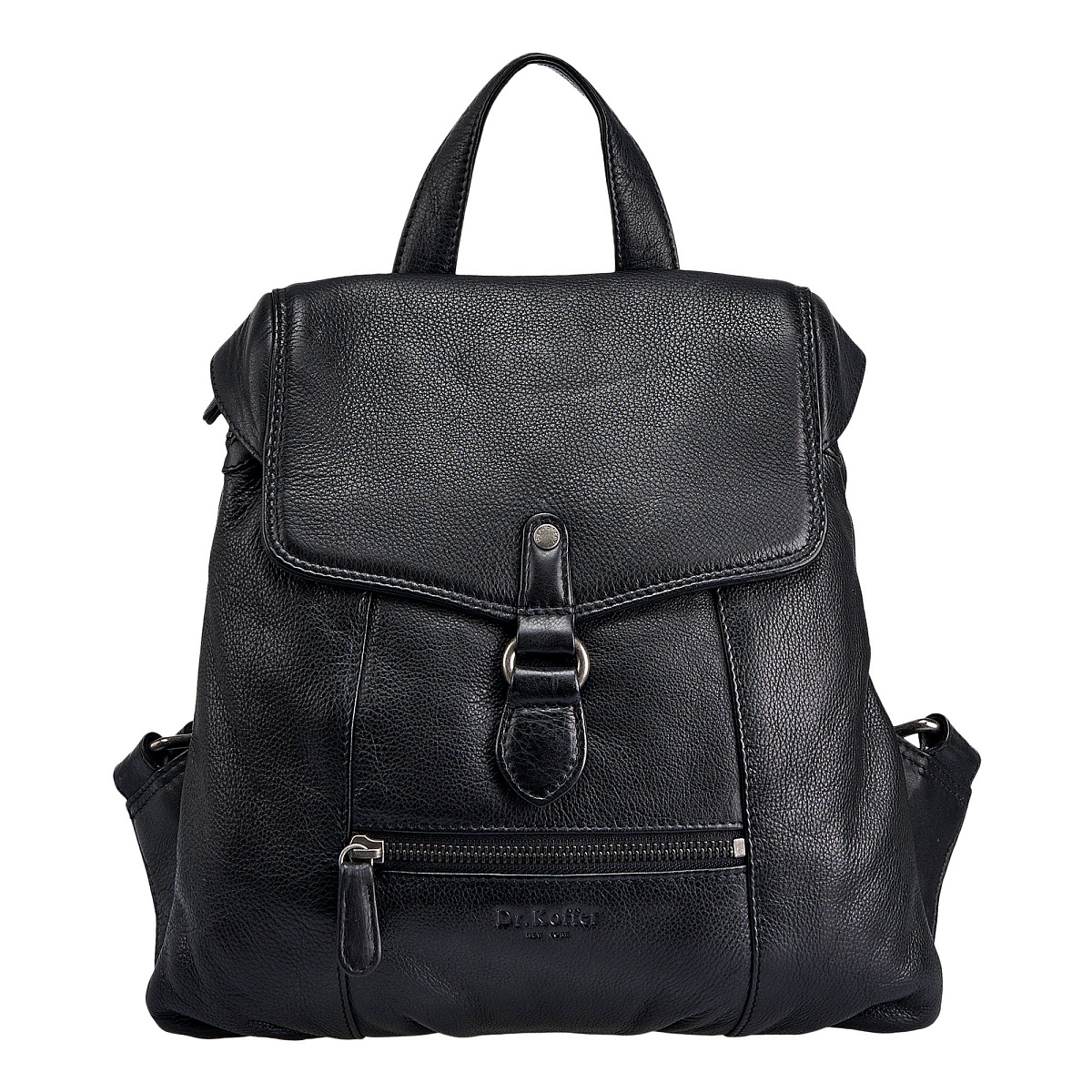 Рюкзак Dr.Koffer из натуральной кожи черный