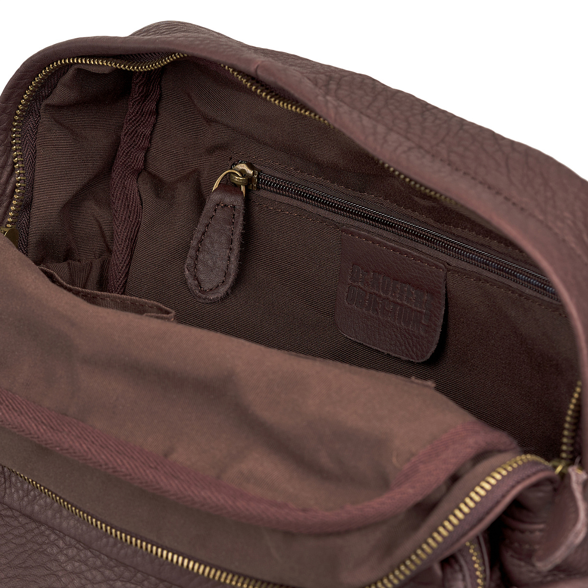 Рюкзак Dr.Koffer из натуральной кожи темно-коричневый