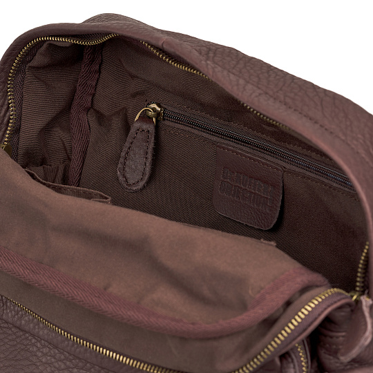 Рюкзак Dr.Koffer из натуральной кожи темно-коричневый