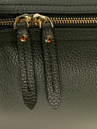 Женская сумка Dr. Koffer из натуральной кожи зеленая