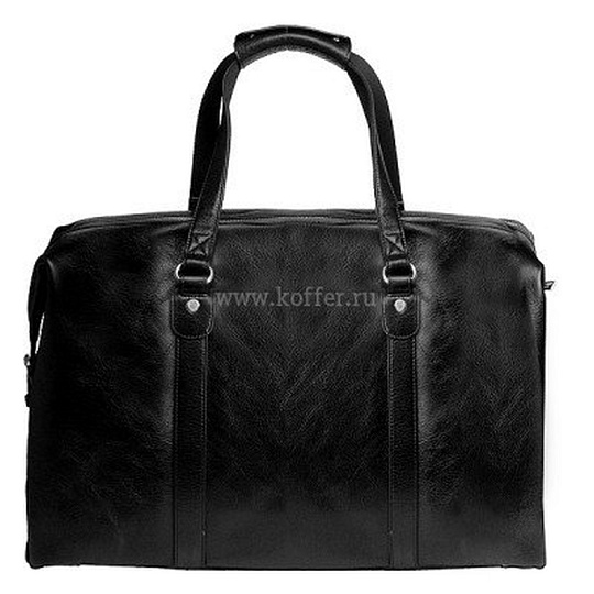 Черная дорожная сумка на серебристой молнии Dr.Koffer B402318-02-04