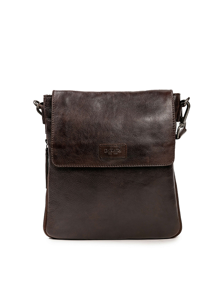 Сумка через плечо Dr.Koffer из натуральной кожи коричневая
