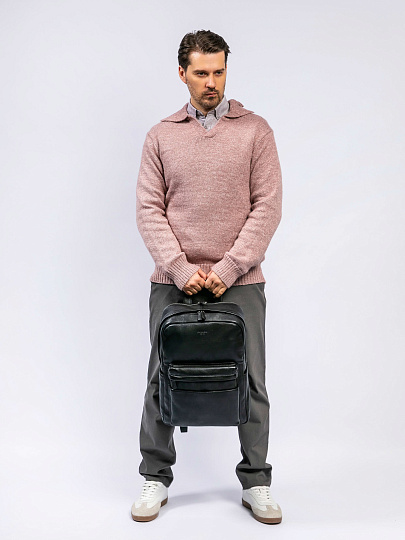 Рюкзак Dr. Koffer из натуральной кожи черный