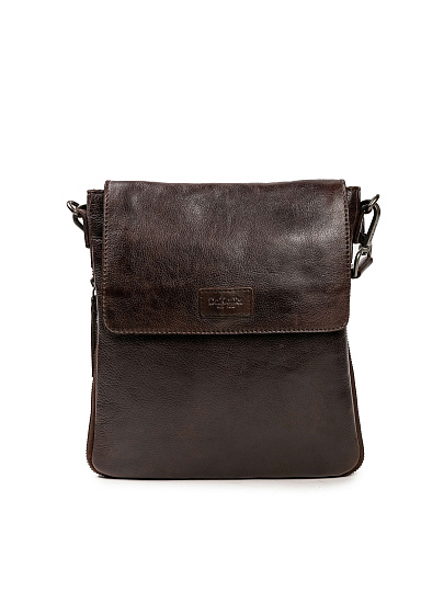 Сумка через плечо Dr.Koffer из натуральной кожи коричневая
