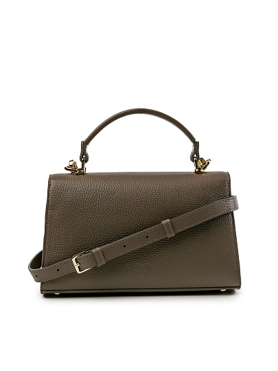 Женская сумка Dr.Koffer из натуральной кожи бежевая