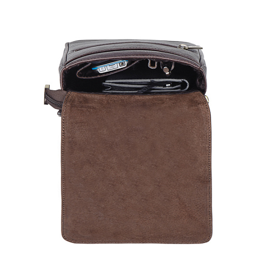 Сумка через плечо Dr.Koffer из натуральной кожи коричневая