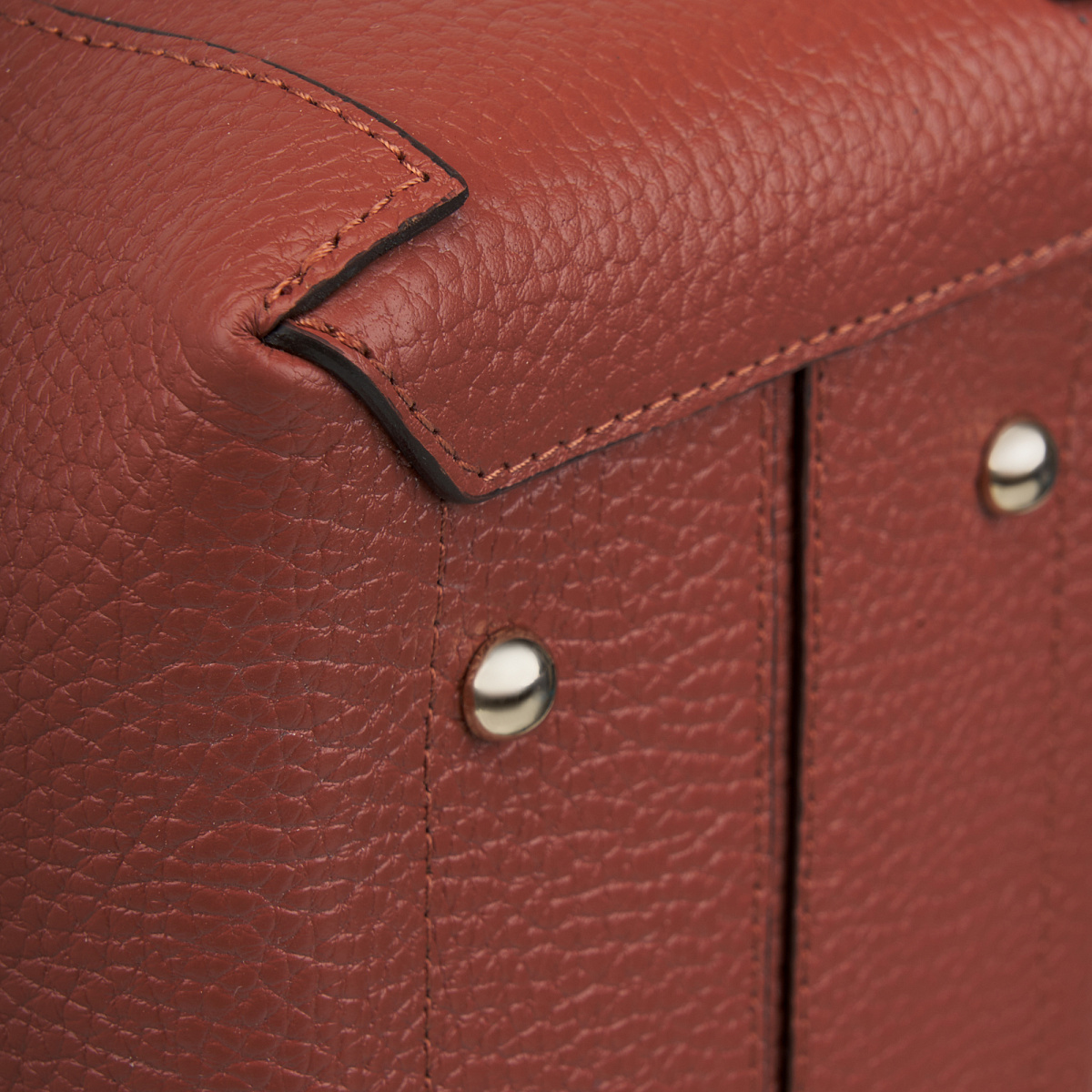 Женская сумка  Dr. Koffer из натуральной кожи оранжевая