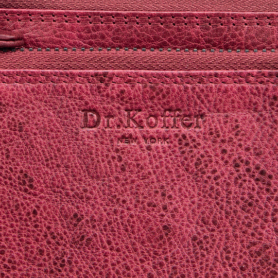Портмоне Dr.Koffer из натуральной кожи красное