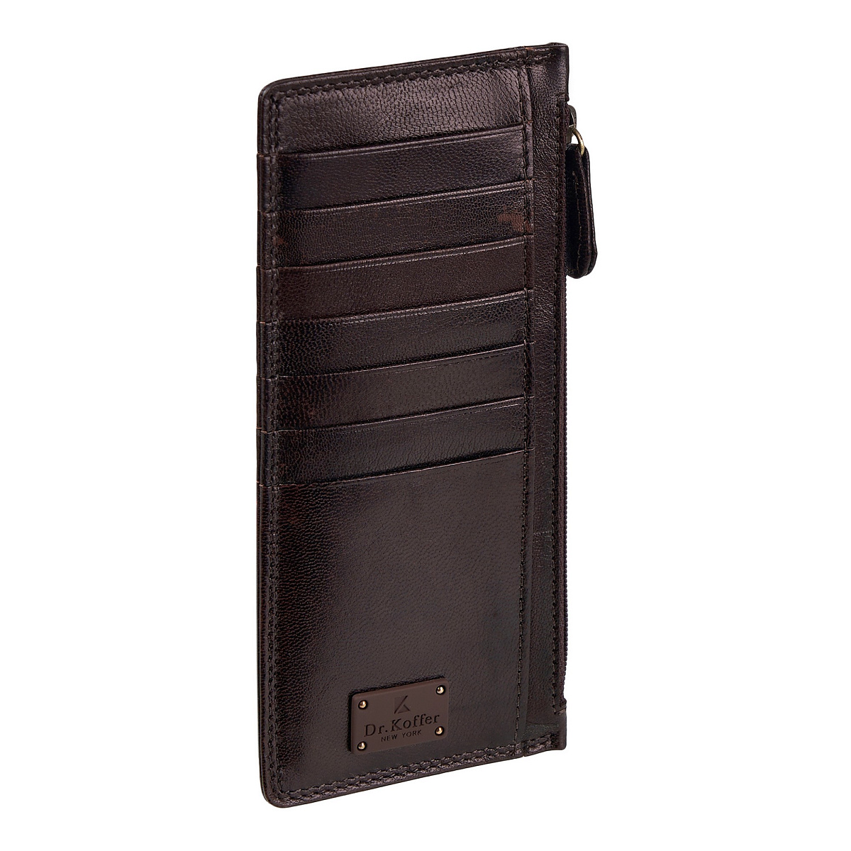 Кредитница Dr.Koffer из натуральной кожи коричневая
