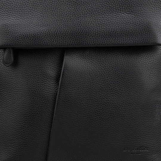 Рюкзак Dr.Koffer из натуральной кожи черный