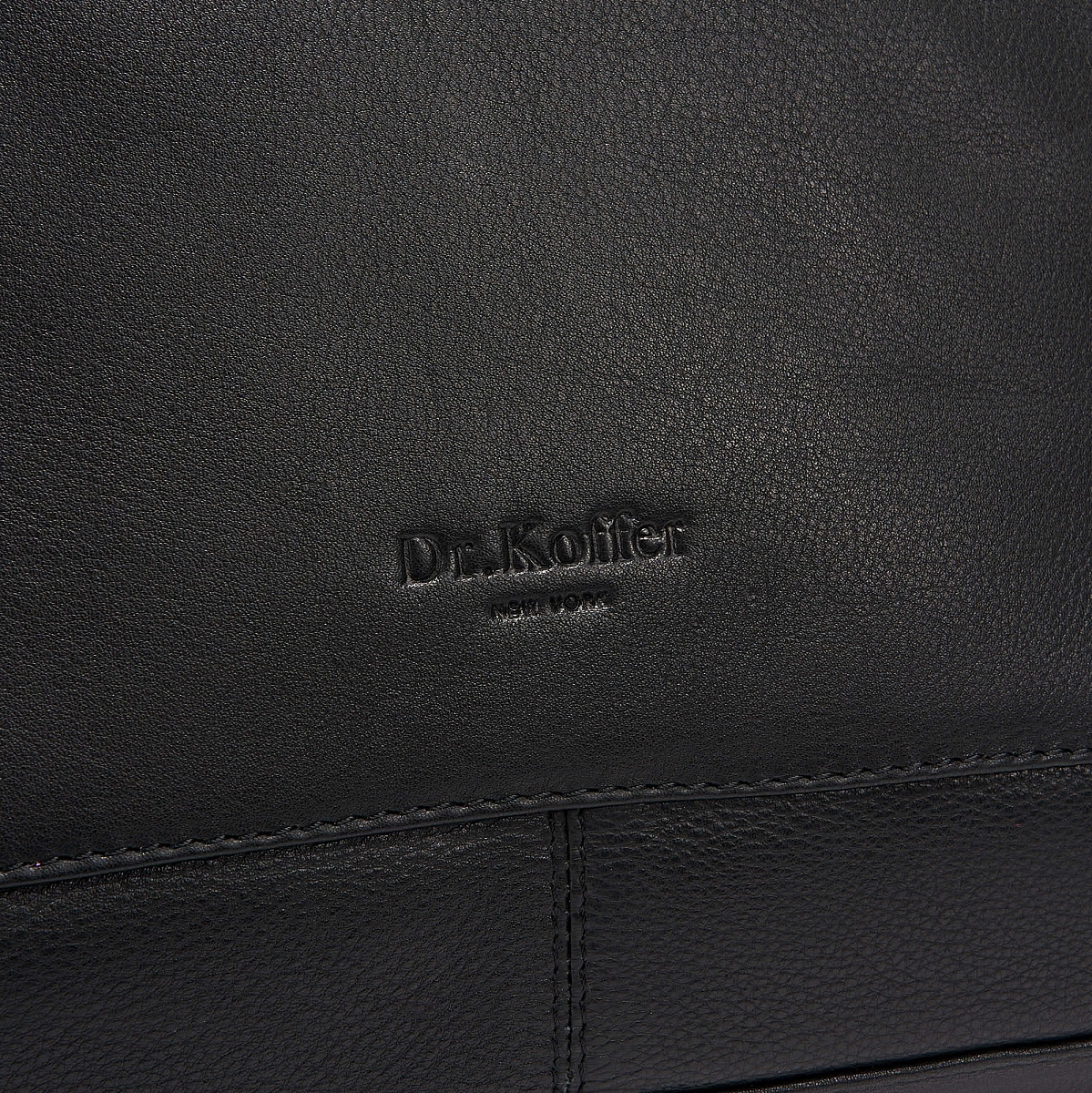 Женская сумка Dr.Koffer из натуральной кожи чёрная