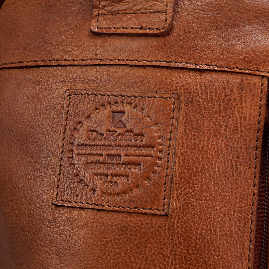 Рюкзак Dr.Koffer из натуральной кожи светло-коричневый