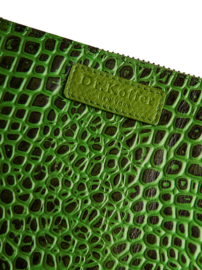 Портмоне Dr.Koffer из натуральной кожи зеленое