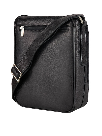 Сумка через плечо Dr.Koffer из натуральной кожи черная