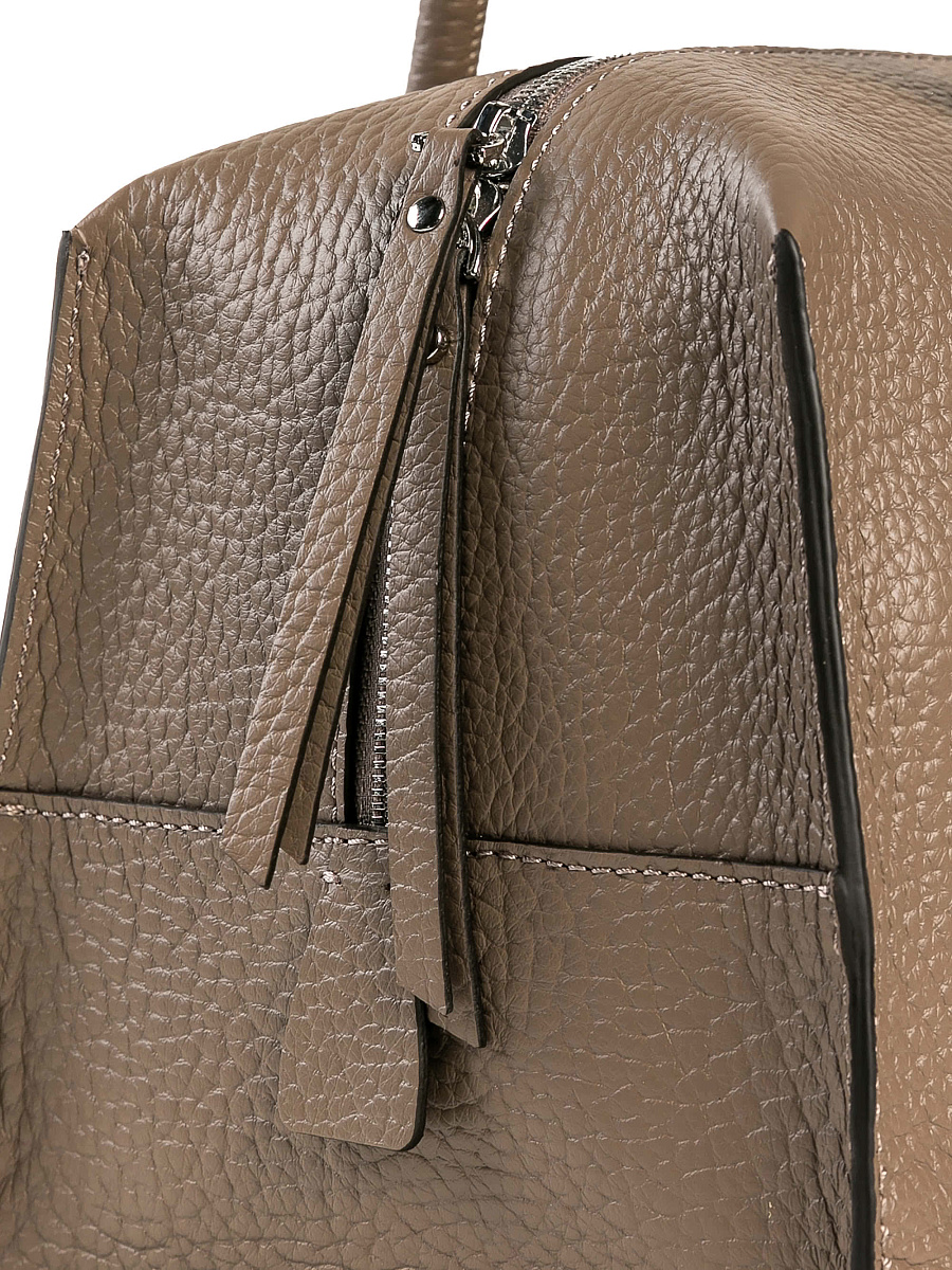 Женская сумка Dr. Koffer из натуральной кожи коричневая