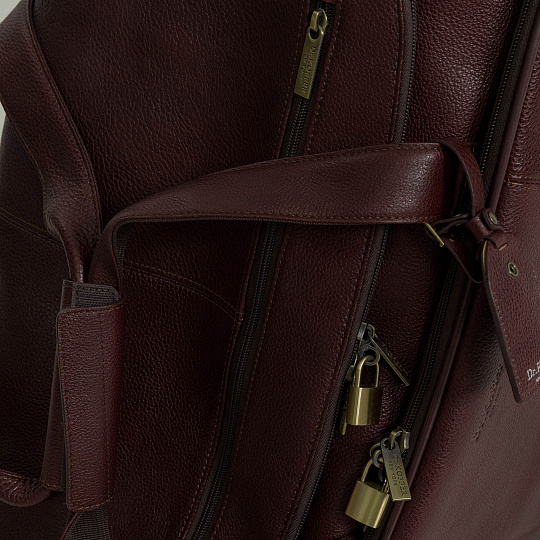 Сумка дорожная на колесах Dr.Koffer из натуральной кожи