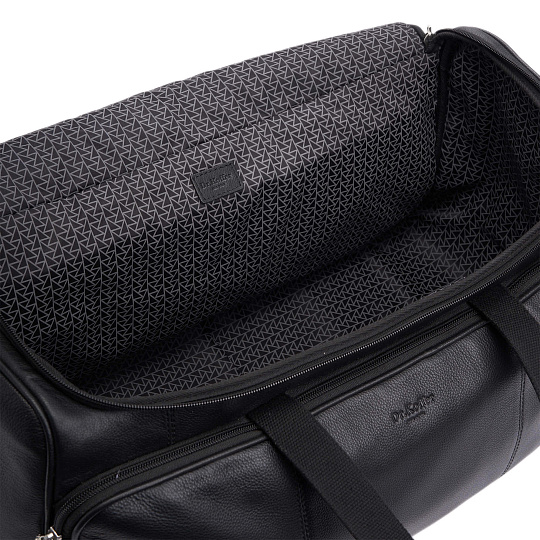 Сумка дорожная Dr.Koffer из натуральной кожи черная