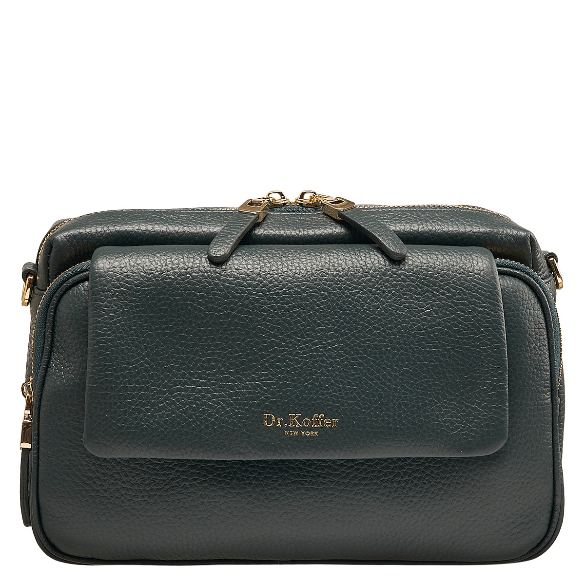 Женская сумка  Dr. Koffer из натуральной кожи зеленая