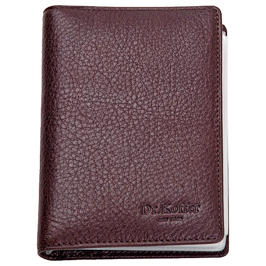 Подарочный набор: обложка для документов и ключница коричневого цвета Dr.Koffer X510281-02-09