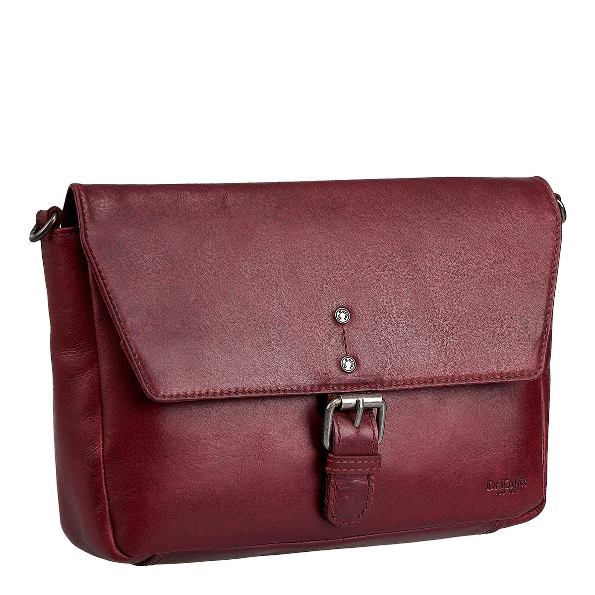 Женская сумка Dr. Koffer из натуральной кожи бордовая