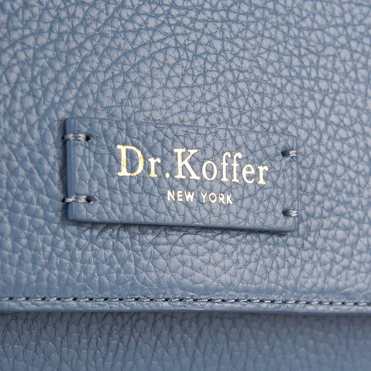 Женская сумка  Dr. Koffer из натуральной кожи голубая