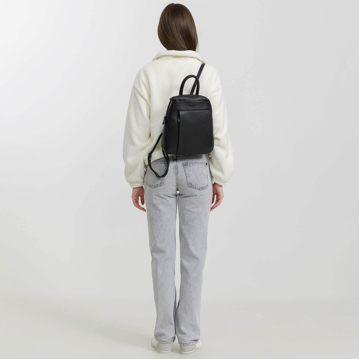 Рюкзак Dr.Koffer из натуральной кожи черный