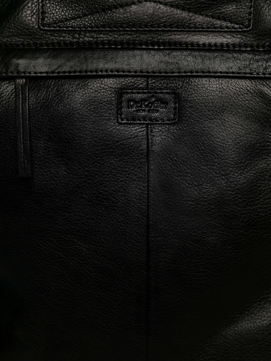 Рюкзак Dr.Koffer из натуральной кожи черный