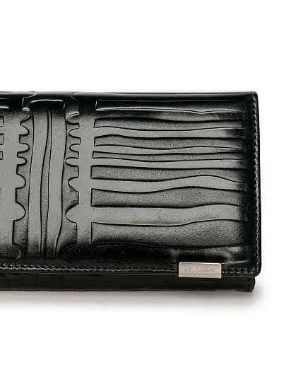 Портмоне Dr.Koffer из натуральной кожи черное