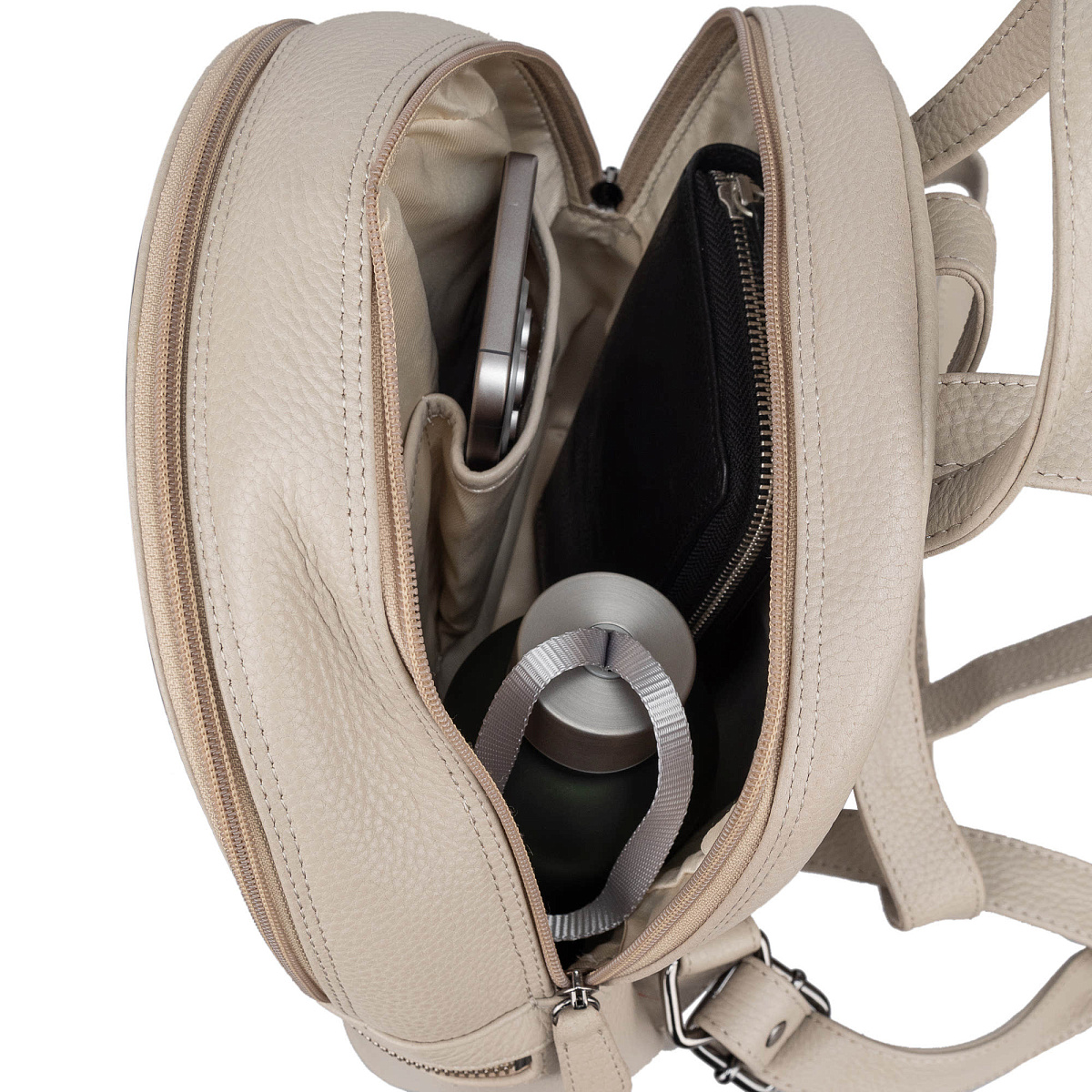 Рюкзак Dr.Koffer из натуральной кожи белый