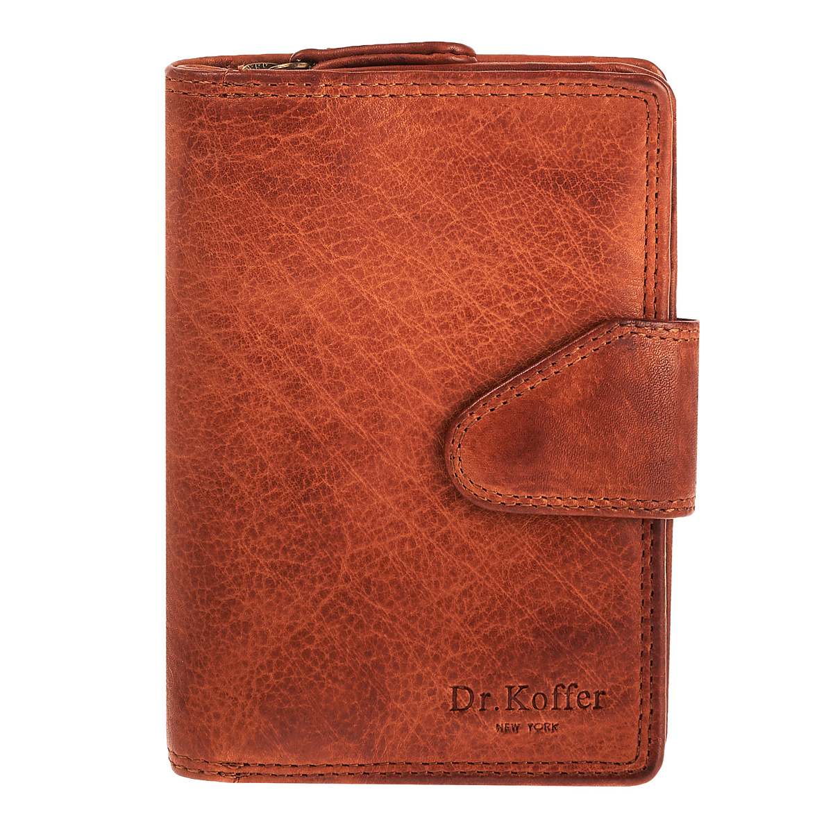 Портмоне Dr.Koffer из натуральной кожи светло-коричневое