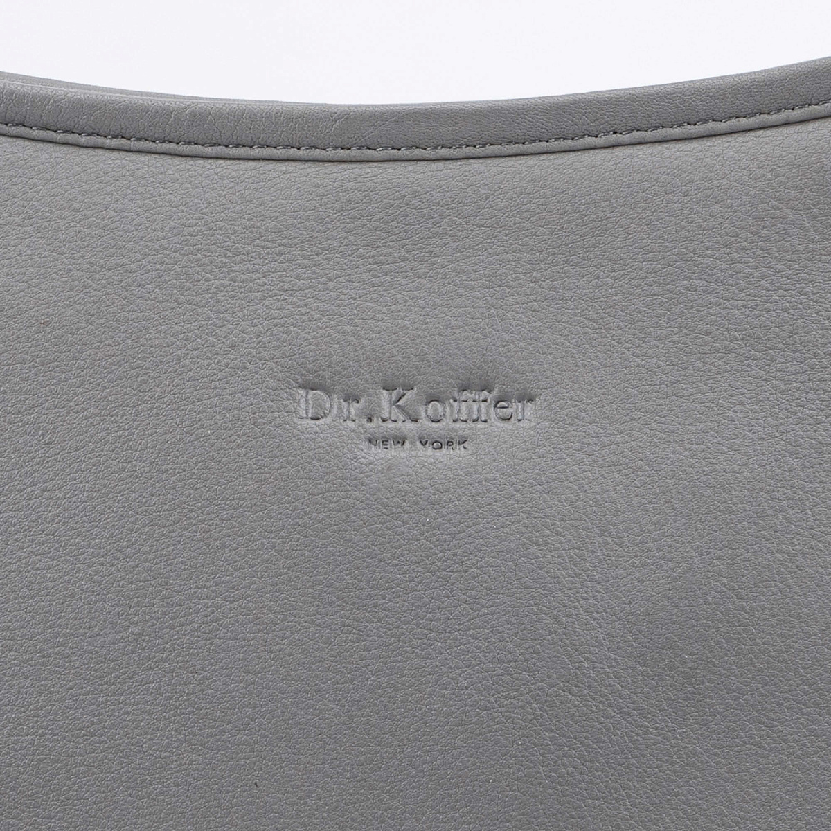 Женская сумка Dr.Koffer из натуральной кожи серая
