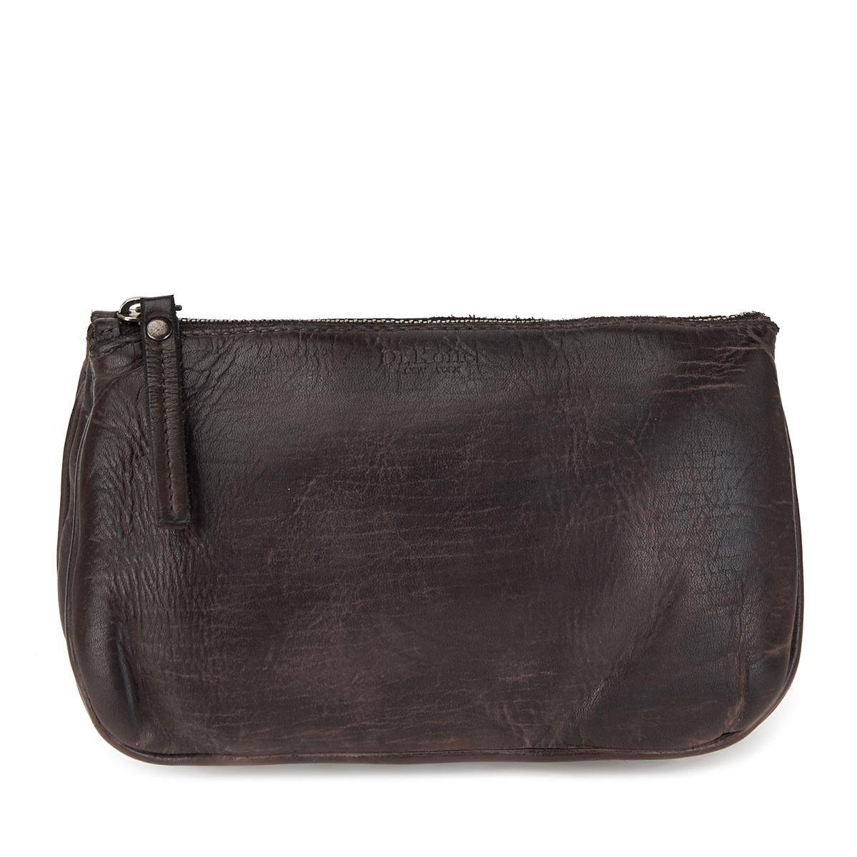 Сумка через плечо Dr.Koffer из натуральной кожи серая