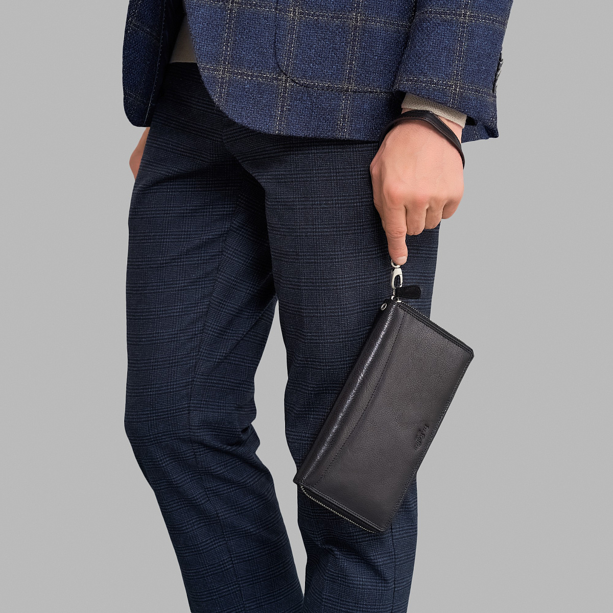 Портмоне Dr.Koffer из натуральной кожи черное