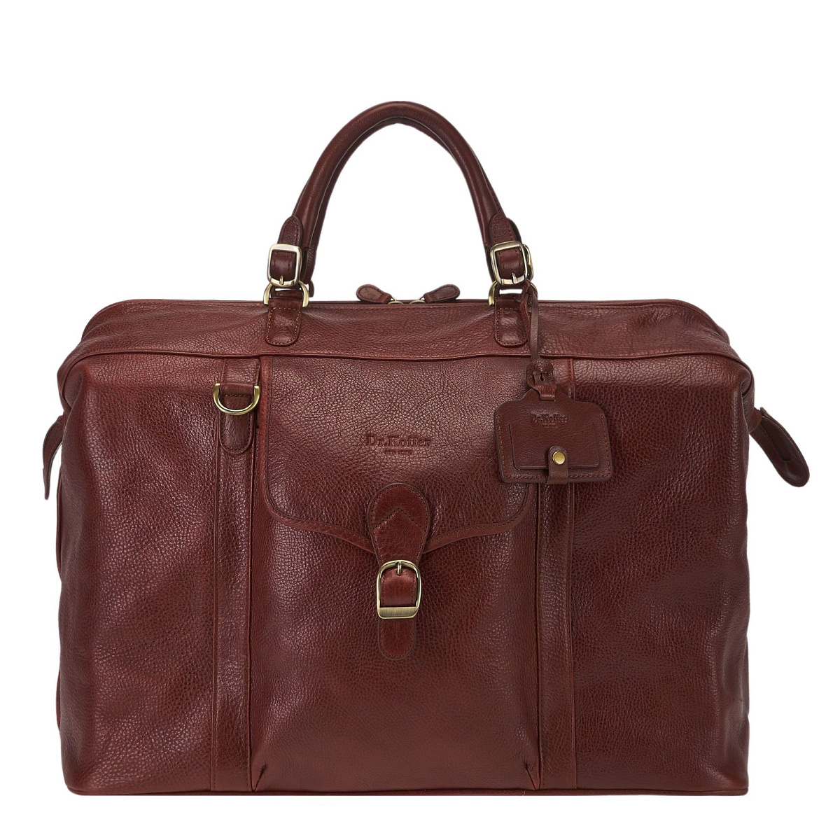 Сумка дорожная саквояж Dr.Koffer из натуральной кожи