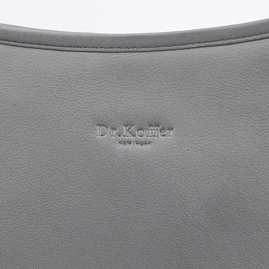 Женская сумка Dr.Koffer из натуральной кожи серая