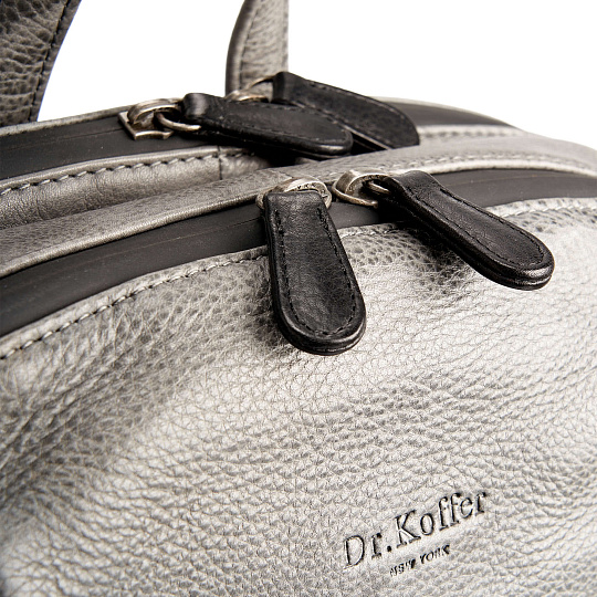 Рюкзак Dr.Koffer из натуральной кожи серый
