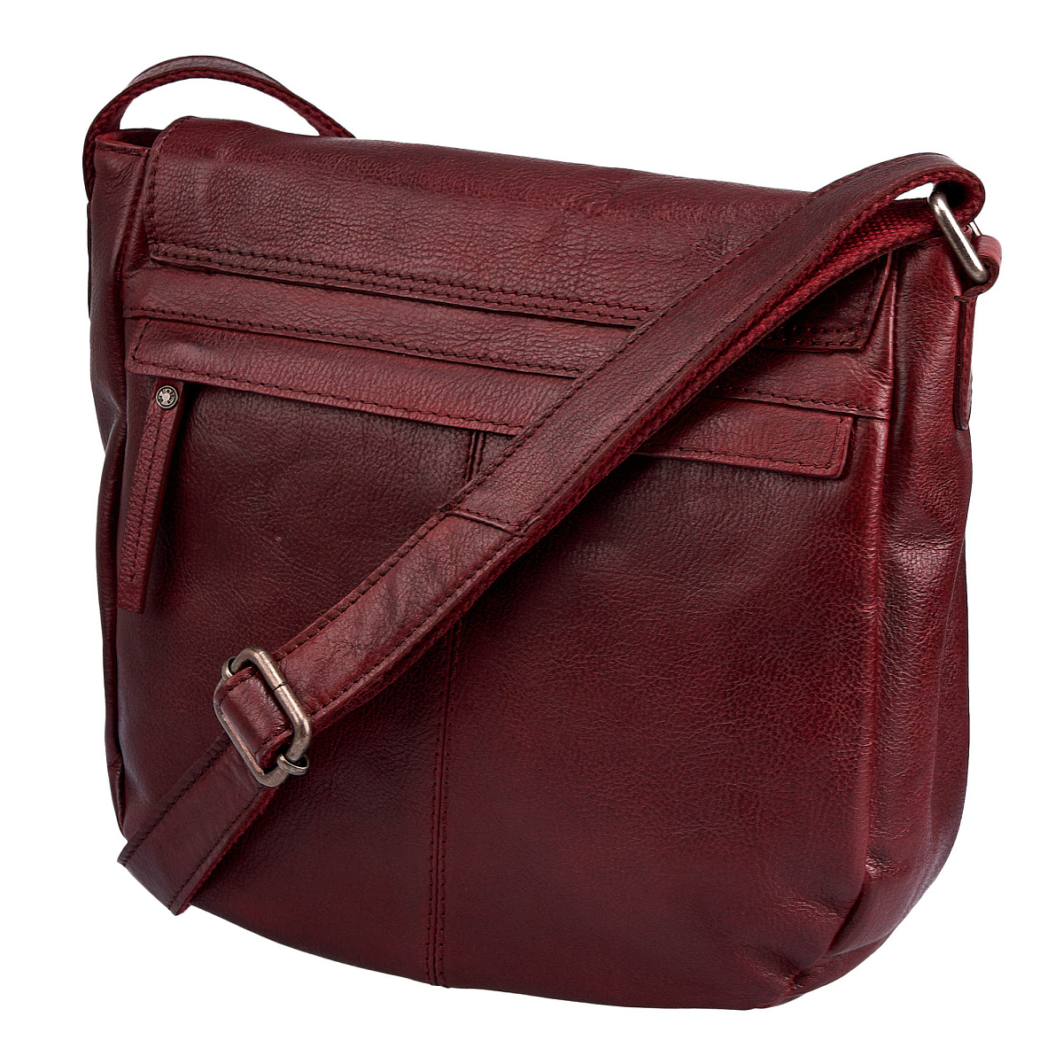 Женская сумка Dr. Koffer из натуральной кожи бордовая
