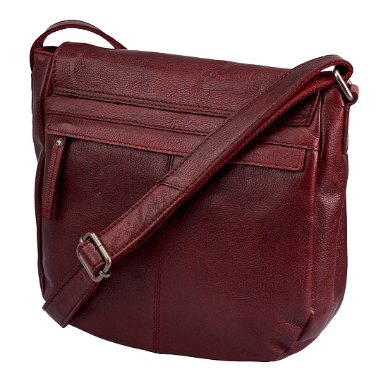 Женская сумка Dr. Koffer из натуральной кожи бордовая