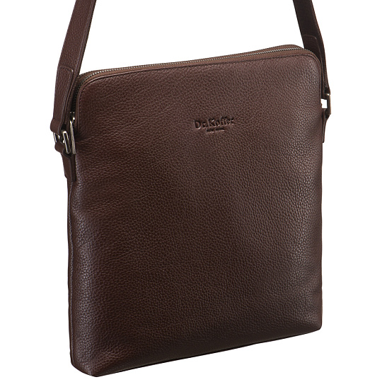 Сумка через плечо Dr.Koffer из натуральной кожи коричневая