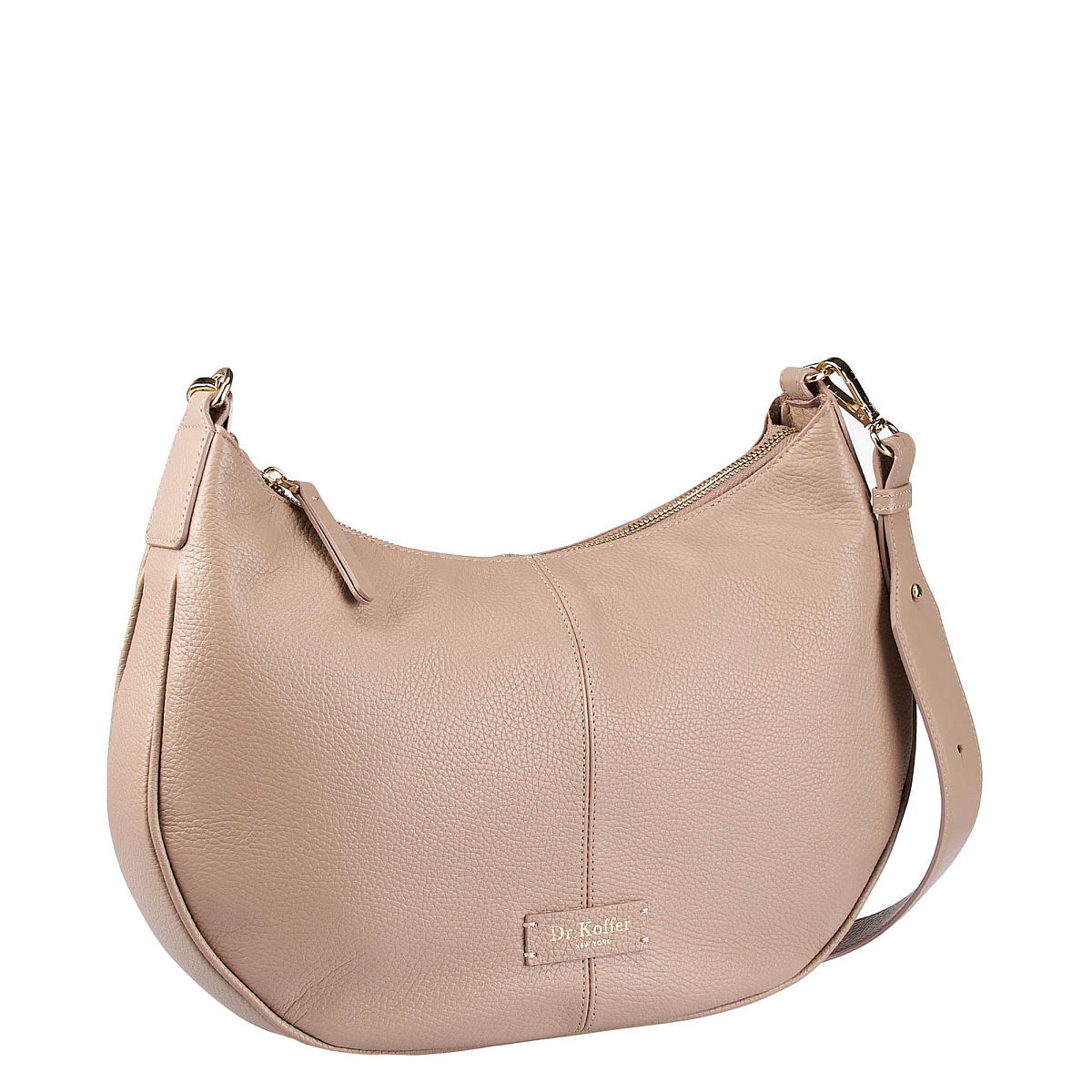 Женская сумка  Dr. Koffer из натуральной кожи бежевая