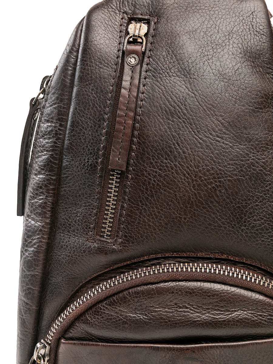 Рюкзак Dr.Koffer из натуральной кожи темно-коричневый