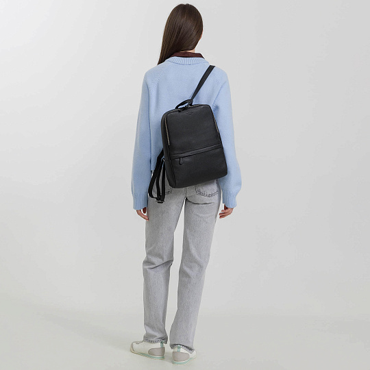 Рюкзак Dr.Koffer из натуральной кожи черный