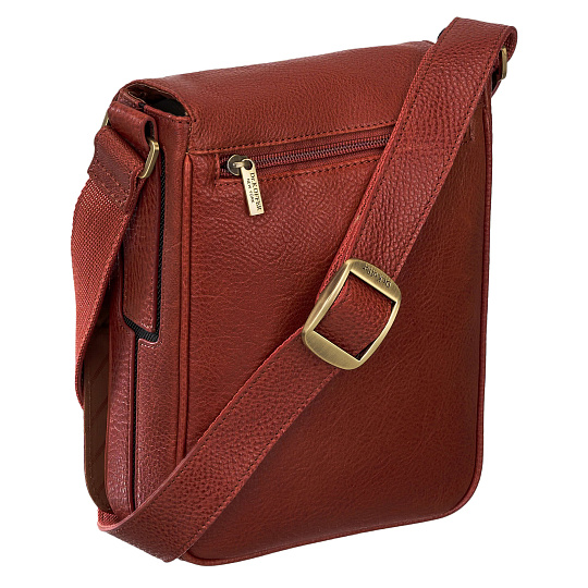 Сумка через плечо Dr.Koffer из натуральной кожи коричневая