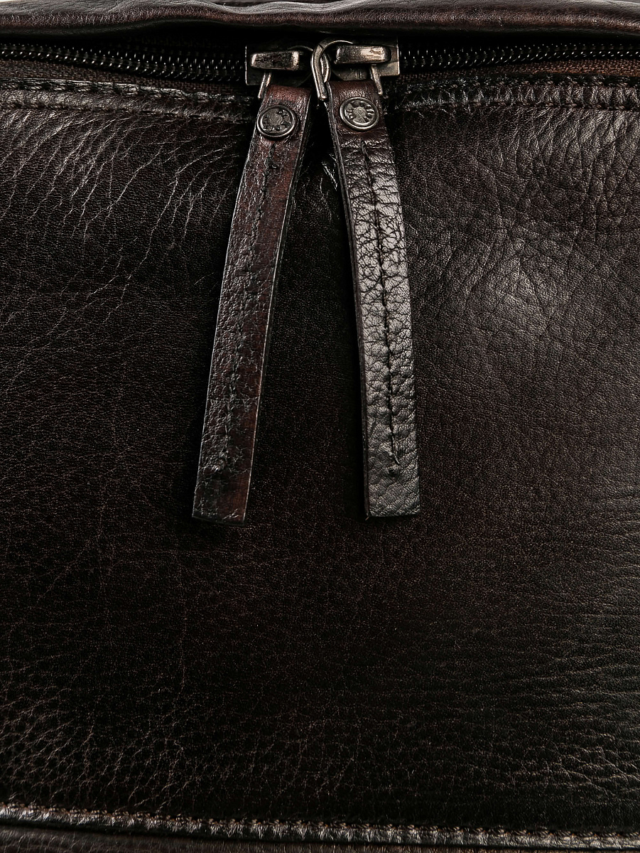 Рюкзак Dr.Koffer из натуральной кожи темно-коричневый