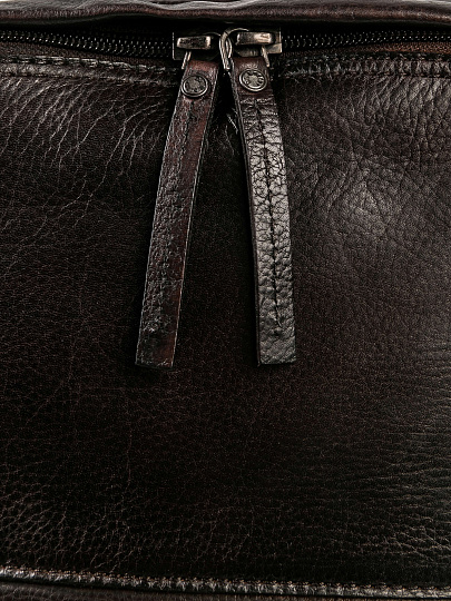 Рюкзак Dr.Koffer из натуральной кожи темно-коричневый